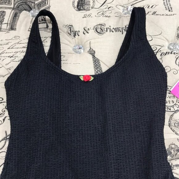 BETSEY JOHNSON SCRUNCH BRUNCH ONE PIECE SWIMSUIT - Picture 8 of 8